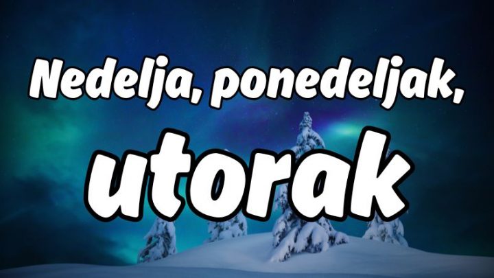 Nedelja,ponedeljak,utorak:Vreme je da se desi cudo!