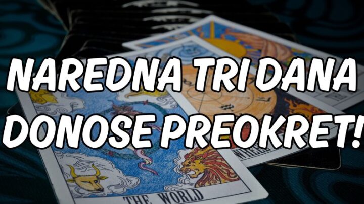Utorak,sreda,cetvrtak:Tri dana za najveca iznenadjenja u najavi!